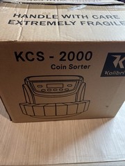 KCS-2000 Professional USD Coin Counter, Sorter and Wrapper/Roller, 220 READ INF