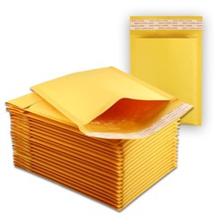 EcoSwift 10 Size #0000 4×6 Small Kraft Bubble Mailers Self Small, Gold
