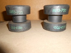 Lot of 2ea. Korfund Dynamics 2 Piece Bushing Shock Vibration Body Mount RB3-700