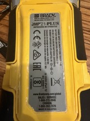 Brady BMP 21-PLUS Handheld Portable Label Printer Black Yellow. No case W/ Strap