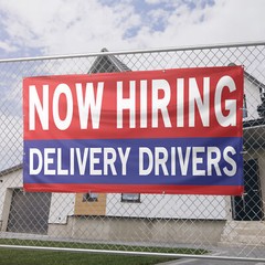 Now Hiring Delivery Drivers 13 oz Heavy Duty Vinyl Banner Jobs Available Sign
