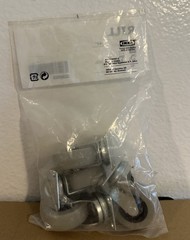 Brand New Ikea RILL castor, grey, 50 mm, 966.713.00, pack of 4