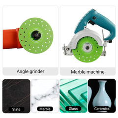 LOZLIN 3 PCS 115MM Vacuum Brazed Ultra-Thin Multi-Pore Flat Abrasive Sheet Disc