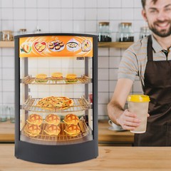 3-tier Commercial Food Warmer Display Case Warming Cabinet For Pizza Tart Burger