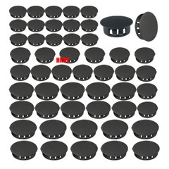 Black Round Plastic Hole Plug Blanking End Caps Pipe Tube Inserts Bungs 5mm~60mm