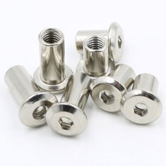 M3 M4 M5 M6 M8 M10 Steel Rivet Cap Nuts Hex Socket Furniture Connector Barrel