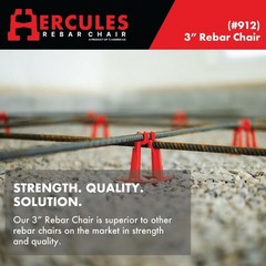 New 3″ Plastic Rebar Chair 50 Pack for #4 & #5 Concrete Rebar