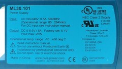 PULS ML30.101 MiniLine AC/DC DIN Rail Power Supply 25W