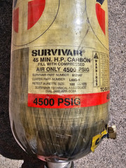 Survivair 30 MIN Carbon Air Tank 4500 PSIG SCBA Cylinder Expired 11/05-Retired