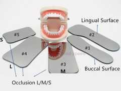 1* Dental Orthodontic Mouth Mirror IntraOral Photo Contrast Background Reflector