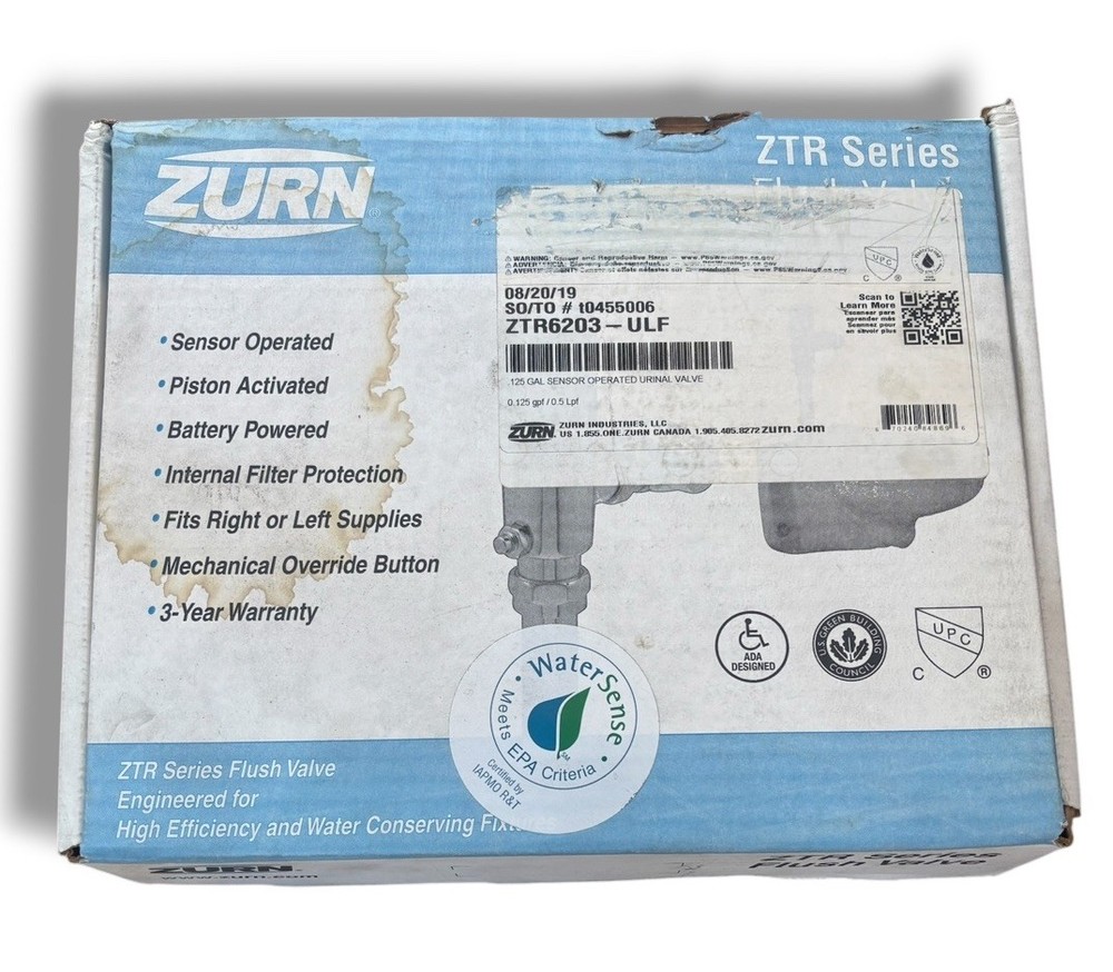 Zurn ZTR6203-ULF AquaSense ZTR Automatic Flush Valve For Urinals – 0.125 GPF
