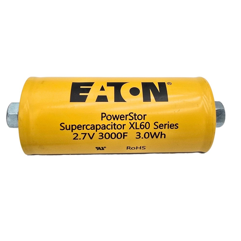 Eaton Powerstor XL60 3000F Farad 2.7V 3.0Wh Supercapacitor with Nuts