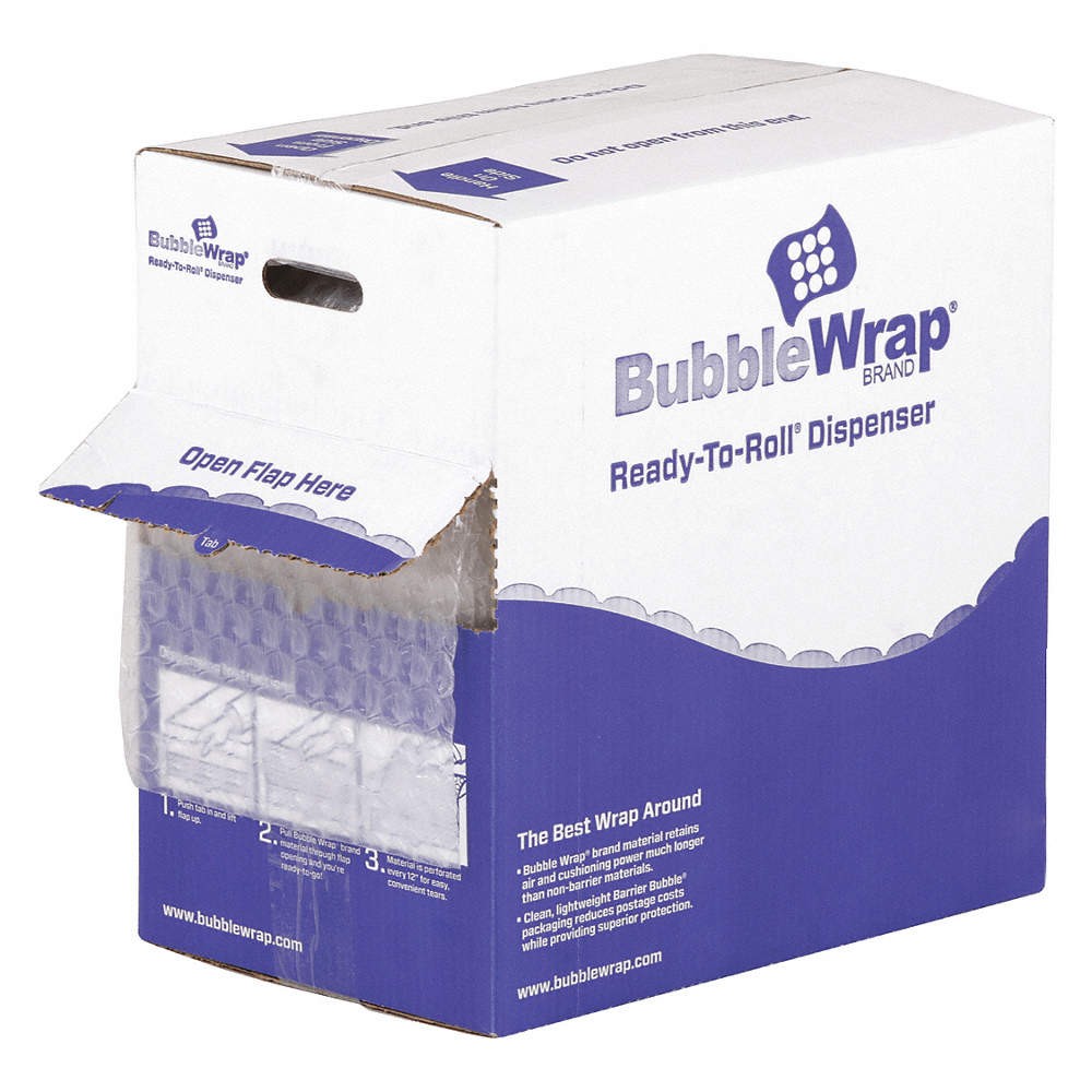 GRAINGER APPROVED 56LT94 Bubble Roll Dispenser Pack,175 ft. L 56LT94