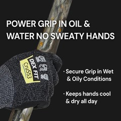 Level 5 Cut Resistant Gloves Cru553, 3D-Comfort Fit, Firm Grip, Thin & Lightw…