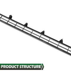 Bumper Grille Toyota Tundra Lower 2014-2016 Textured Black Plastic 531120C020
