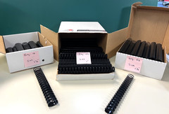 114 Plastic Binding Combs GBC Style 19-Ring Black for Books 1, 1-1/4 & 1-1/2