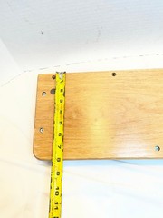 Vintage Desk Organizer Oak Wood Table Book Rack Shelf Country Ship 20.5 x 8 x 2