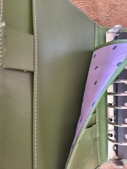Franklin Covey ~ Green Classic Leather 7 Ring Planner ~ Excellent Pre-Owned