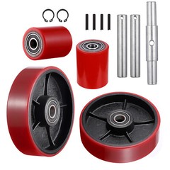 Pallet Jack Truck Steer Load Wheels Replacement Kit Full Set 20mm ID Bearings