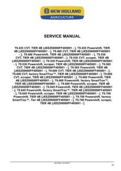 New Holland T9.435, T9.480,T9.530,T9.565,T9.600,T9.645,T9.700 T4B Service Manual