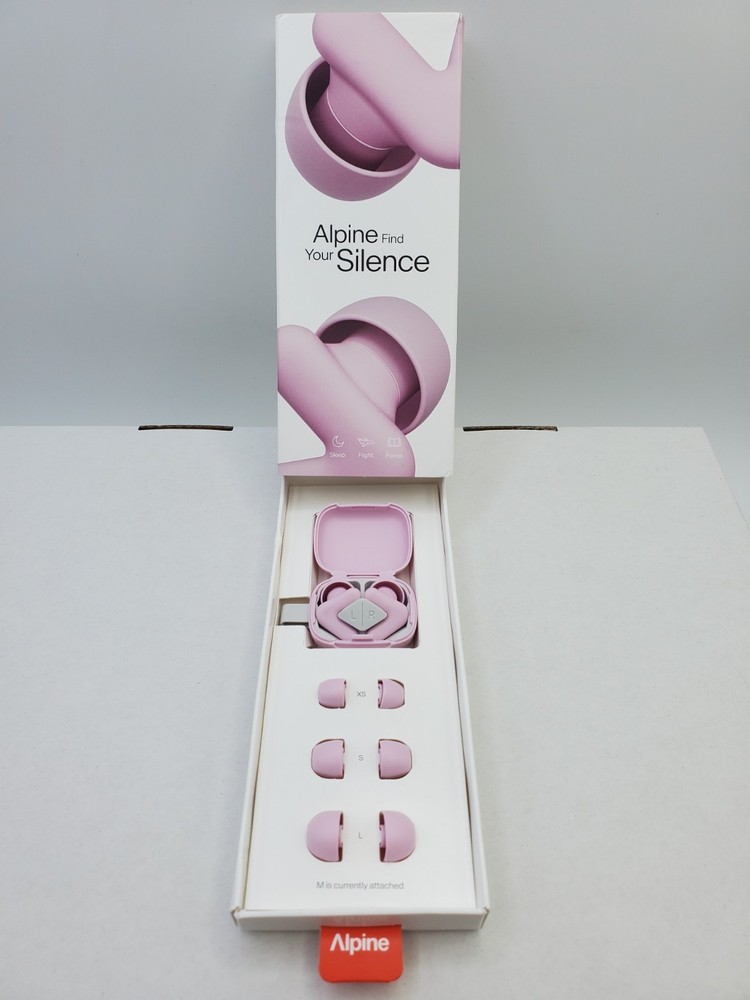 Alpine Silence Earplugs for Sleep, Focus & Travel – V-Shape Snug Fit & Soft Oval