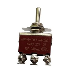 IndusTec 20A DPDT – 6 screw Momentary resetting 3 Position Toggle Switch 12V 24V