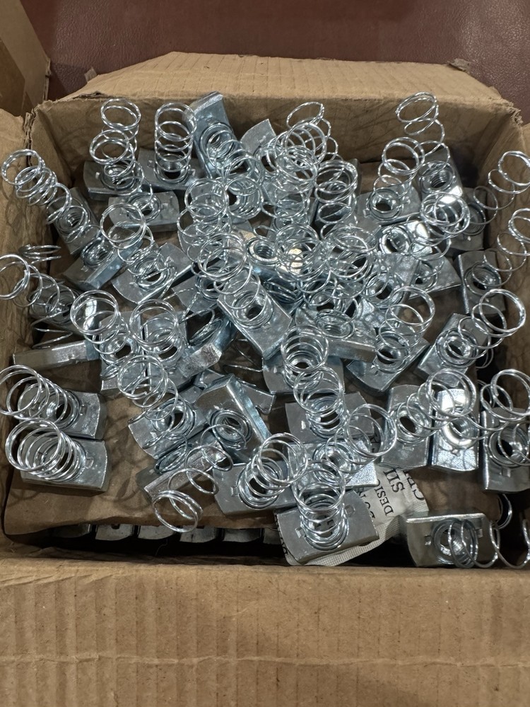 100pcs Perfect Vision 3/8” Galvanized Spring Nut PV-SPRINGNUT-38-100