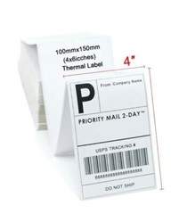 10 Rolls 4×6 Direct Thermal Shipping Labels – 250 per roll – 2500 labels