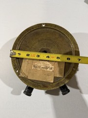 Antique Norton Ammeter No. 1615 – Brass Industrial Electrical Gauge CT