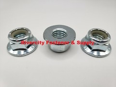 (2) 5/8-11 Nylon Insert Hex Flange Lock nuts / Stop nut / Nyloc 5/8×11