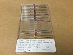 (1 PC) SEMICON JANTX1N4474 Zener Diode, Two Terminal, 24 Volt, 5%, DO-204AL