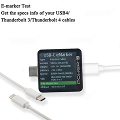 Power-Z KM003C USB C Tester, 1.54″ Portable USB C Fast Charging Tester PD3.1 QC5