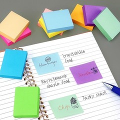 20 Pads Mini Sticky Notes 1.5×2 Inch 100 Sheets Bright Color Self Stick, New USA