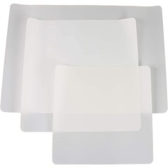 3 Pack PTFE Sheet/Teflon Sheets Multiple Sizes. Non Stick Transparent Reusabl…