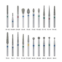 Fresas de diamante dentales para pieza de mano de alta velocidad FG 1.6MM 20 tip