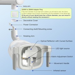 Dental LED Lamp Oral Light Dual-color Lamp for Dental Chair Infrared Sensor