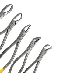 SET OF 5 GERMAN DENTAL TOOTH EXTRACTING EXTRACTION FORCEPS -DENTAL INSTRUMENT