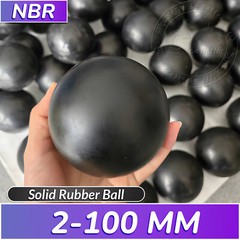 Black Round Solid Rubber Ball Bouncy Balls Training Ball Diameter 2mm to 100mm