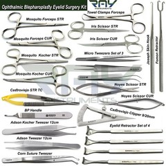 Blepharoplasty Instruments Ophthalmic Kit Micro Eye Surgery Eyelid Retractor