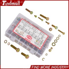 236PCS M6 M8 M10 Heavy Duty Bolts and Nuts Assortment Kit Grade 8.8 Alloy Steel
