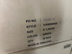 Case of 20 Boxes 1st Choice 1UH0066NX 6 Mil Latex Free Green Nitrile Gloves XL