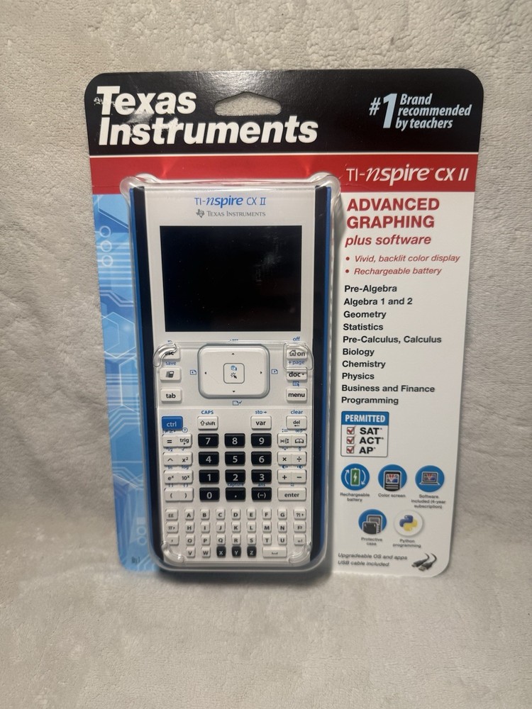 Texas Instruments TI-Nspire CX II Graphing Calculator – White Brand New Sealed!