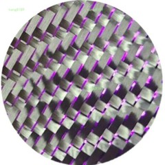 3K Carbon Fiber & Metallic Purple Reflection Mixed Cloth Twill Weave 100*50cm