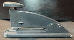 VINTAGE SWINGLINE HEAVY DUTY SPEED STAPLER #4 BLACK TEXTURED FINISH