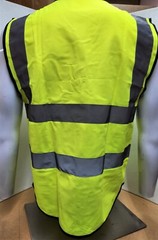 Hi Visibility Reflective Yellow Safety Vest with ID POCKET (Small to 2XL)