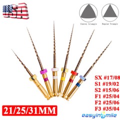 Dental Endo Rotary Files X-Pro Gold Taper NITI Endodontic Root Files Sx-F3 25MM