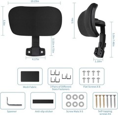 Office Chair Headrest Attachment Universal, Head Support Cushion. NEW