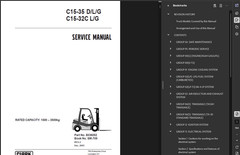 CLARK C25L FORKLIFT OPERATORS SERVICE REPAIR SHOP MANUAL PDF ON USB