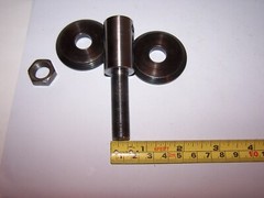 Motor Arbor 3 1/2” Length, 1 7/8″ Treads, 1/2″x 20TPI Threads, Adapter, #P452