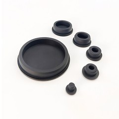 Silicone Rubber Round Hole Plugs Blanking End Cap Tube Pipe Insert Bung Black